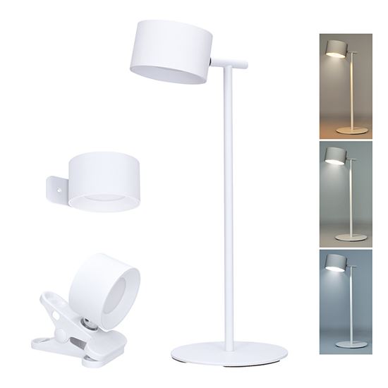 Solight LED nabíjacia lampička 3v1, 280lm, zmena CCT, stmievanie, biela